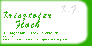 krisztofer floch business card